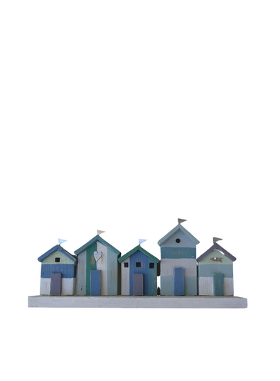 Marine Coloured Beach Huts from Shoeless Joe