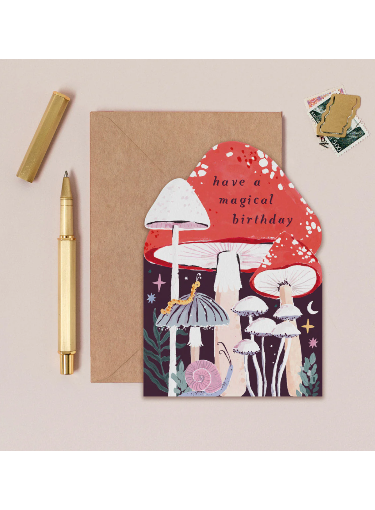 Mushroom Birthday Card from Sister Paper Co.