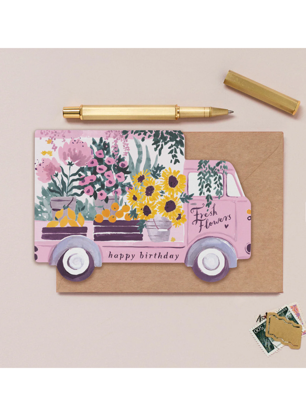 Flower Truck Birthday Card from Sister Paper Co.