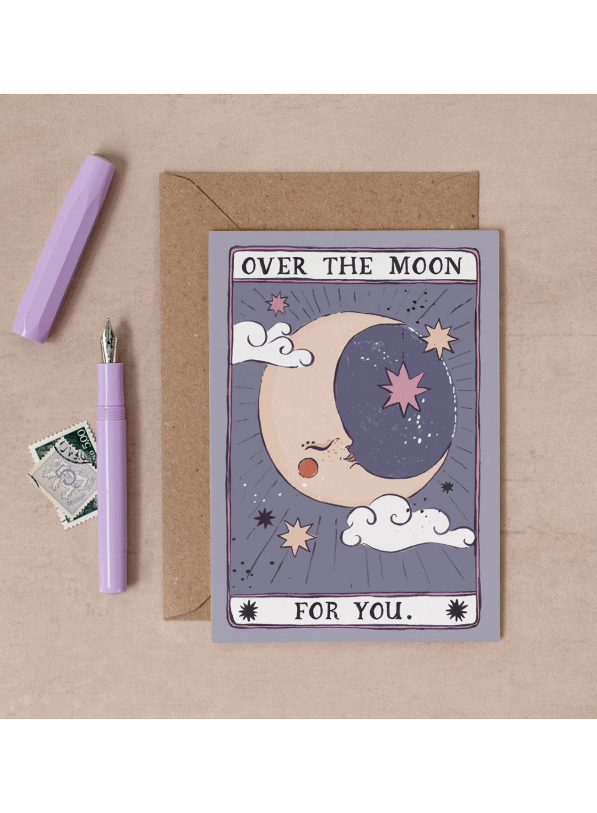 Over the Moon Card from Sister Paper Co.