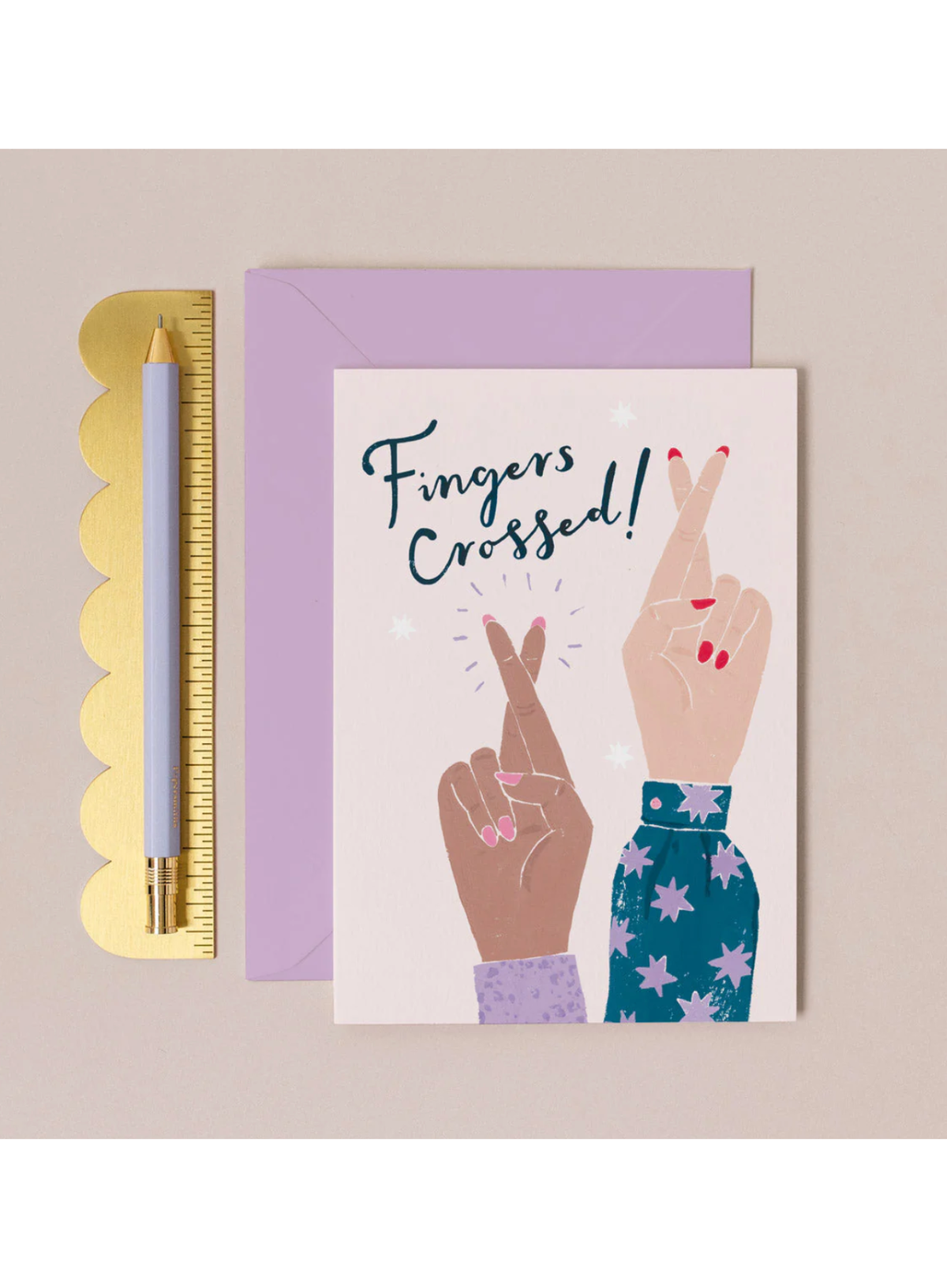 Fingers Crossed Card from Sister Paper Co.