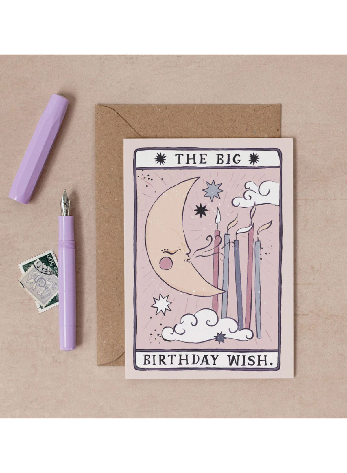 Tarot Moon Birthday Card from Sister Paper Co.