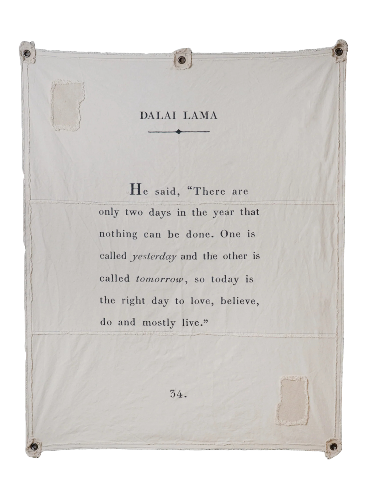 Sugarboo & Co Canvas Wall Hanging - Dalai Lama