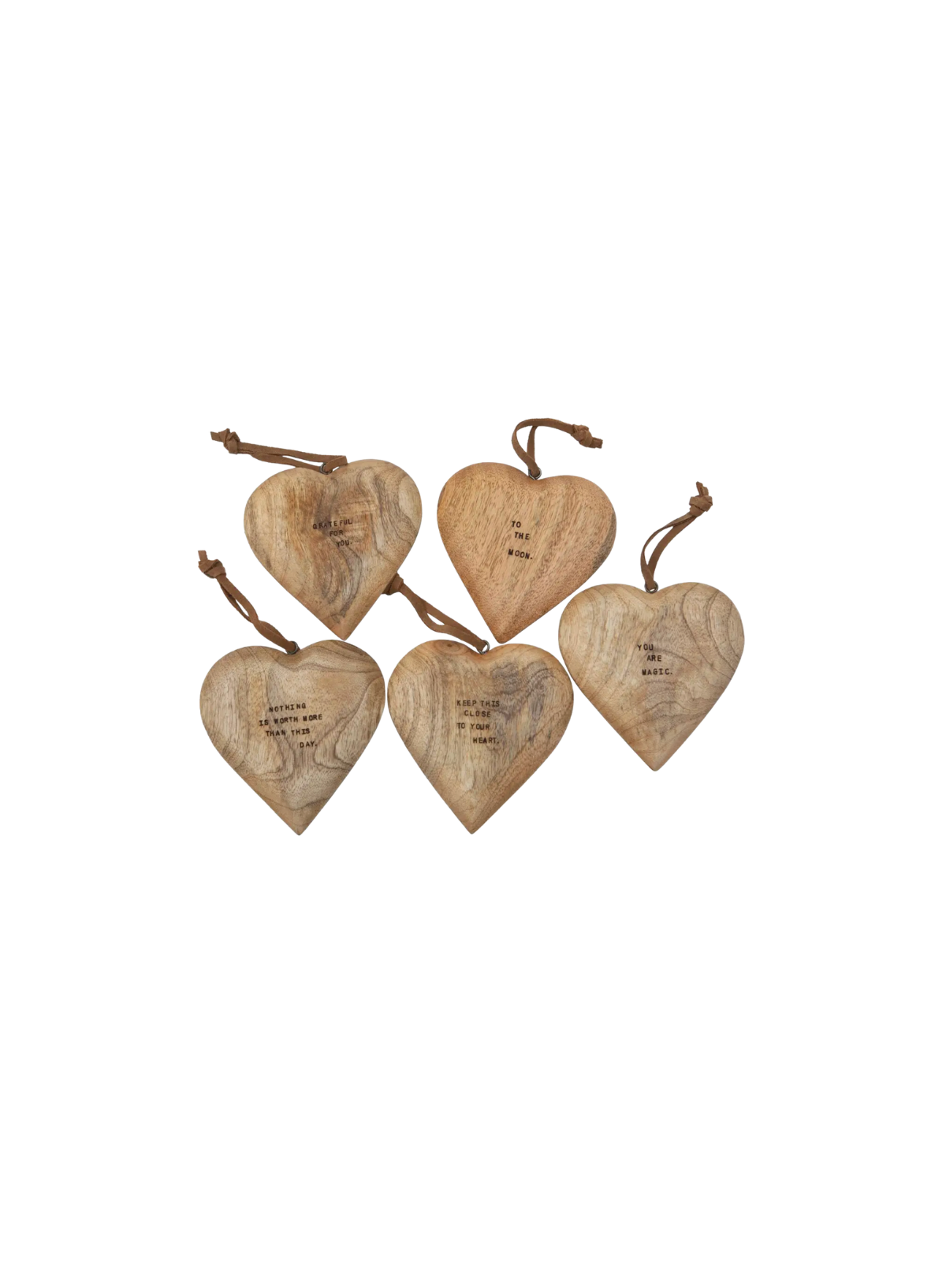 Sugarboo Engraved Wooden Heart Large