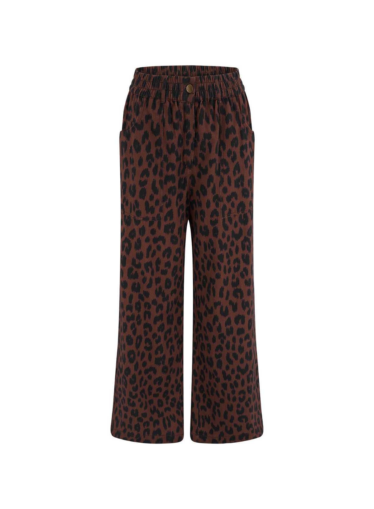 Sugarhill Nica Wide Leg Leopard Trousers