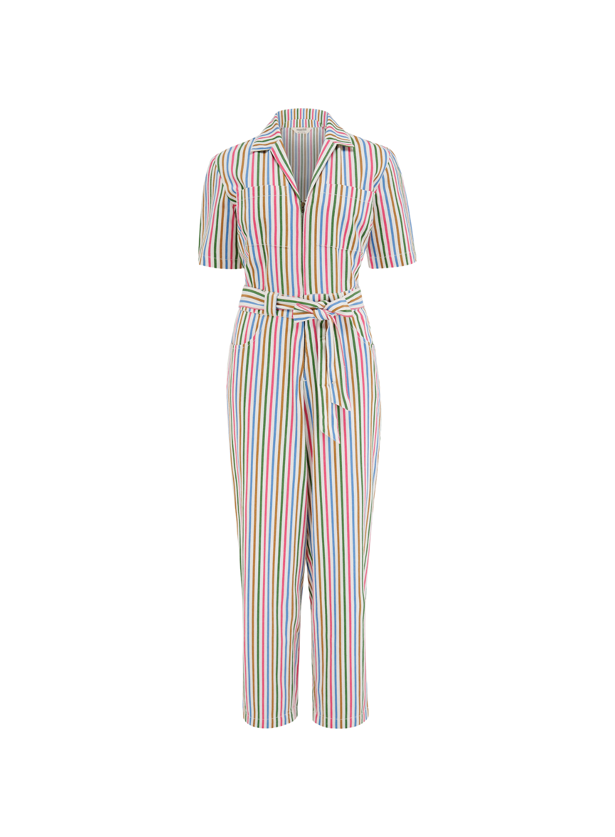 Sugarhill Meredith Boilersuit Multi, Colourful Canvas Stripe
