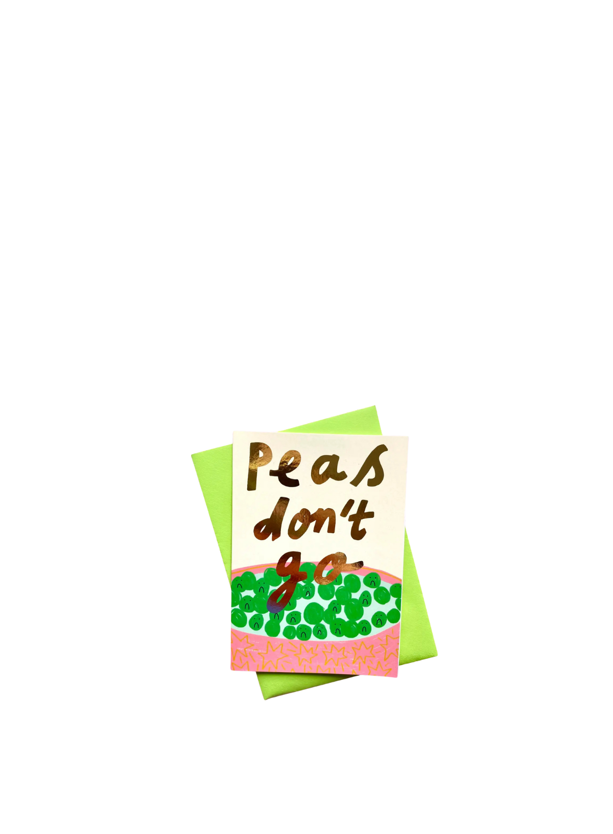 Peas Don’t Go Card from Kerrie Illustrates