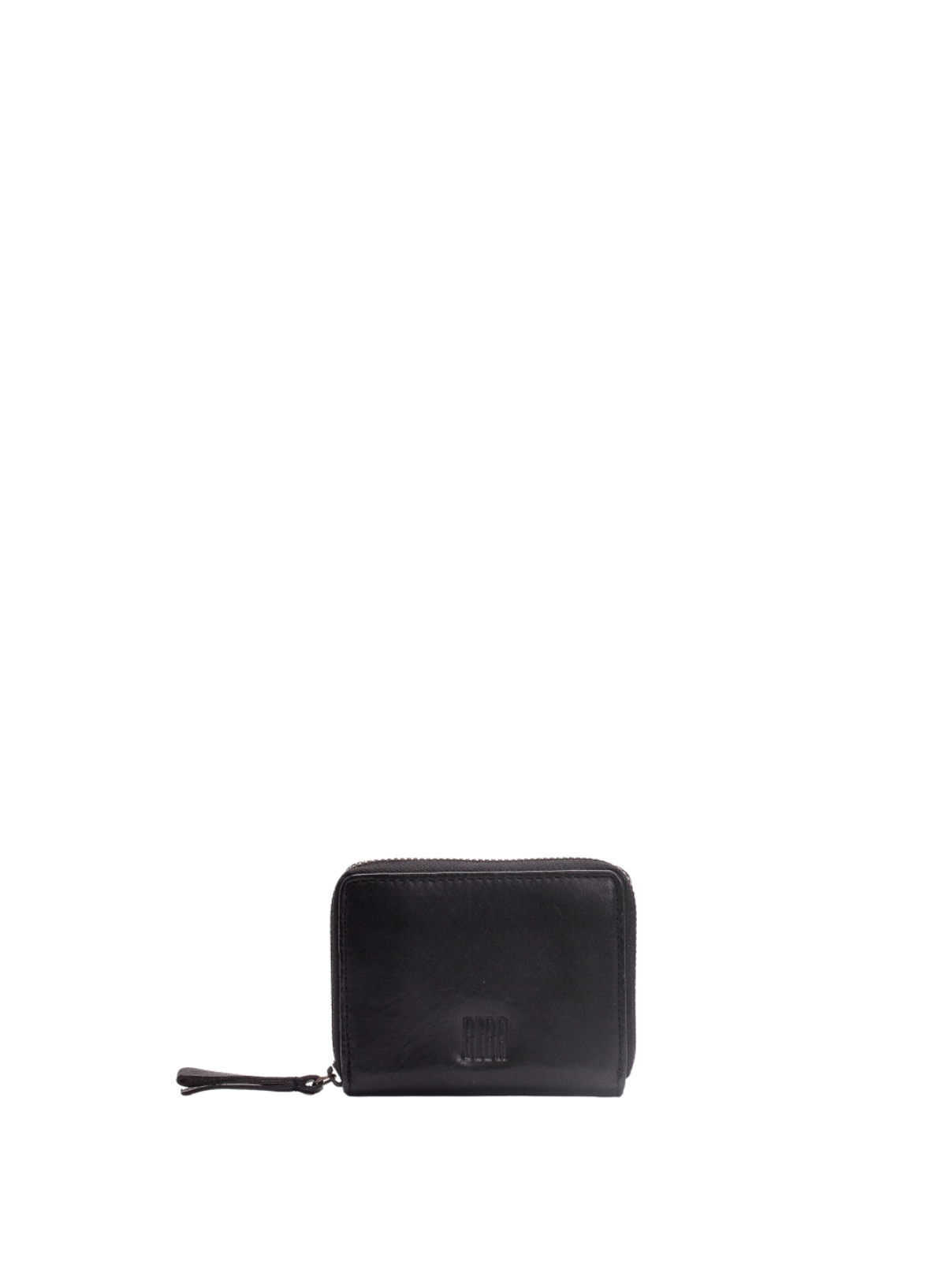 Biba Small Black Leather Boston Wallet