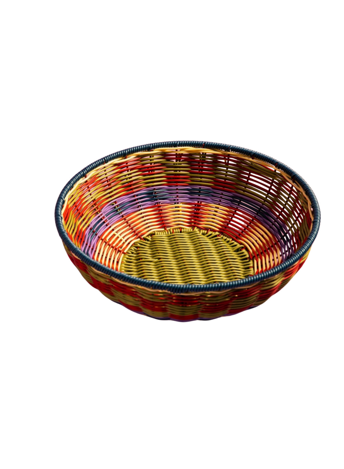 MÆGEN Woven Bowl in Green/Red