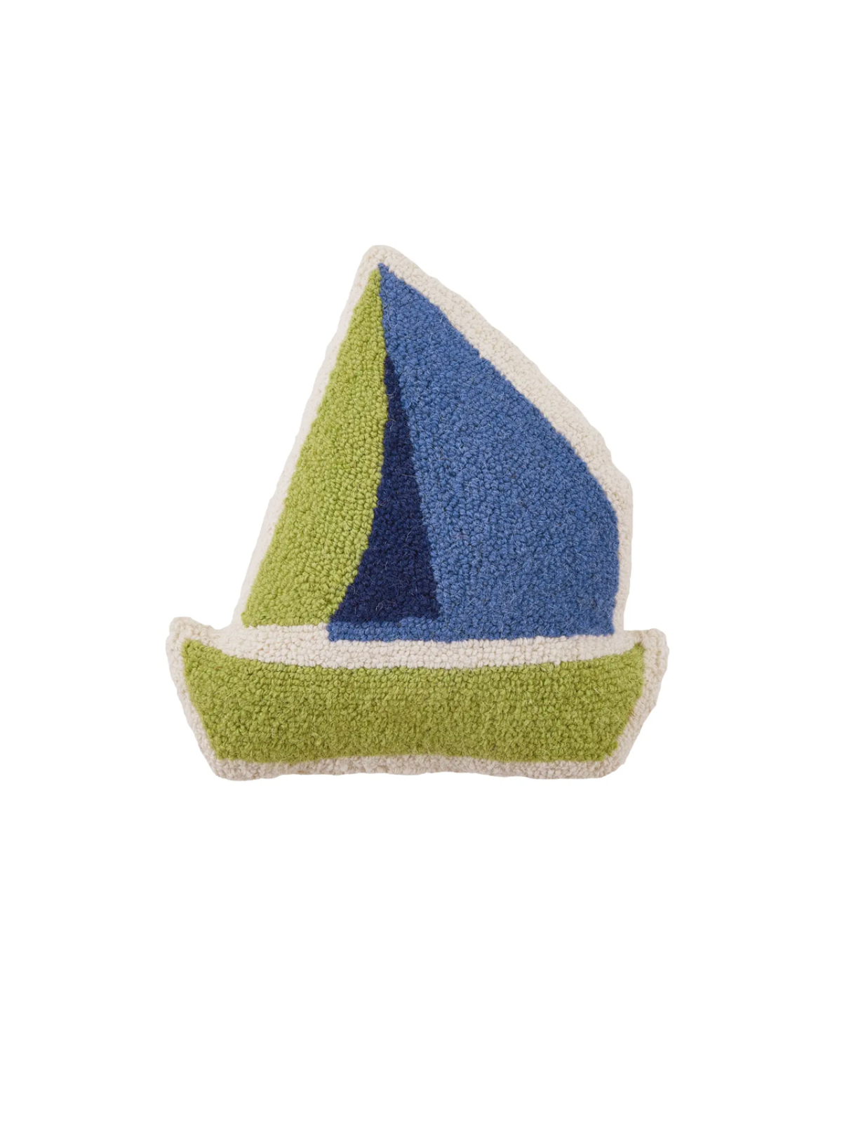 Green & Blue Shaped Sailboat Hook Cushion from Peking Handicraft