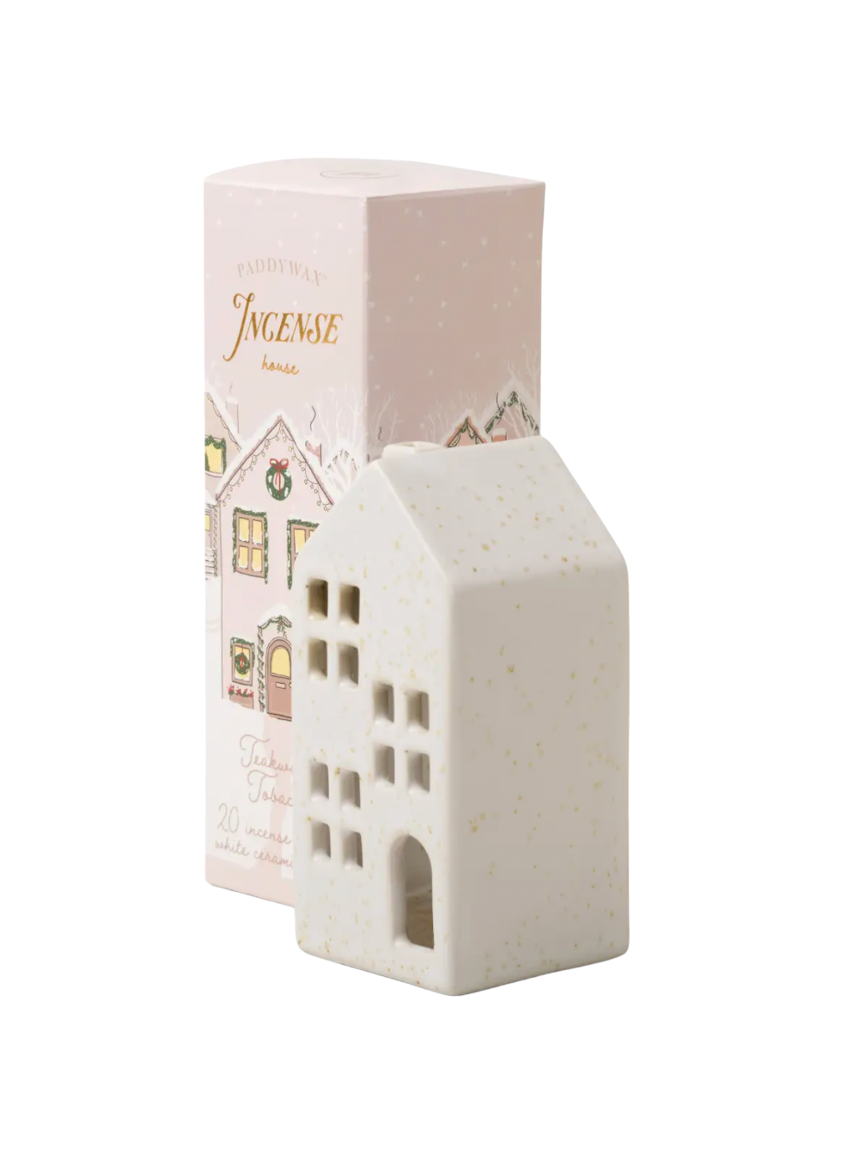 Ceramic Village Incense Holder with 20 Cones White House from Paddywax