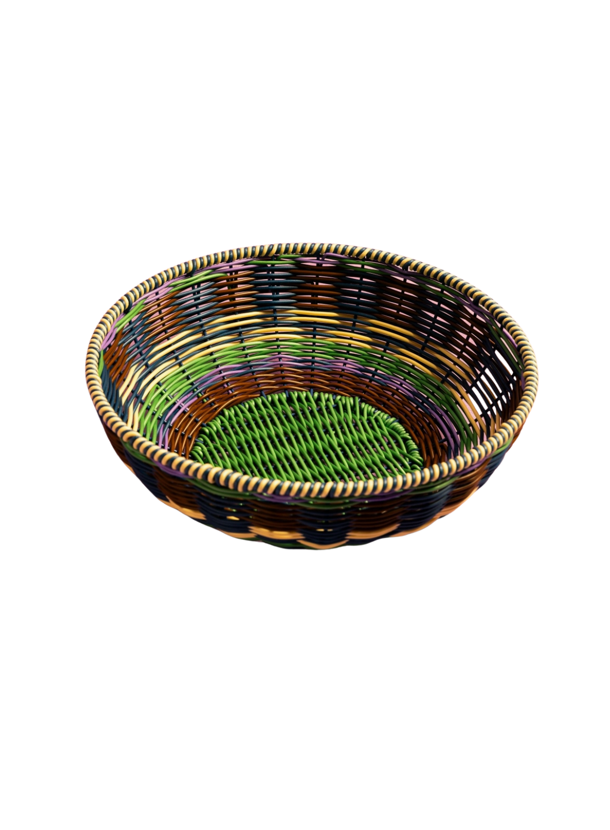 MÆGEN Woven Bowl in Brown/Green
