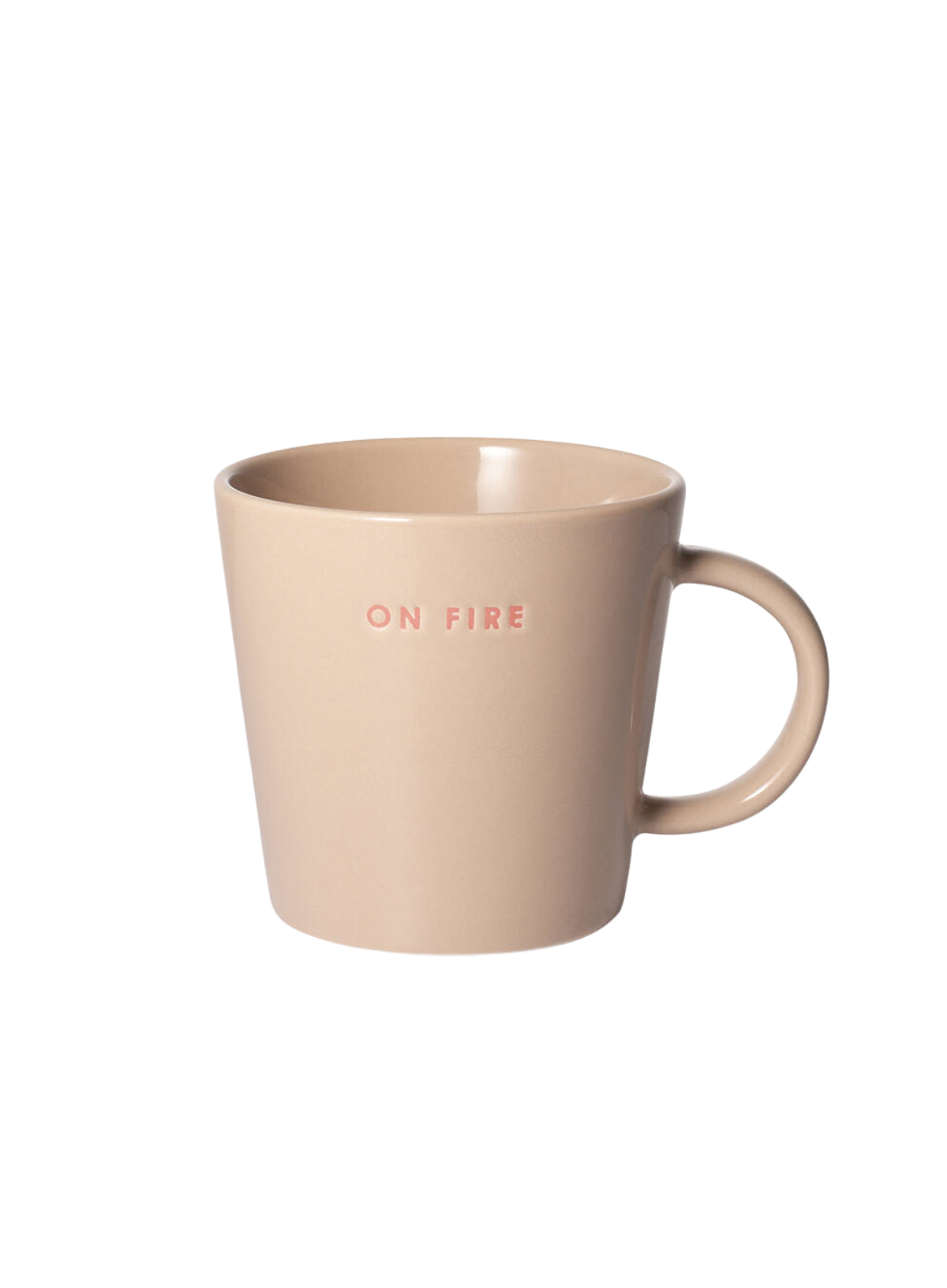 Ceramic Tea Cup on Fire Beige from Vondels