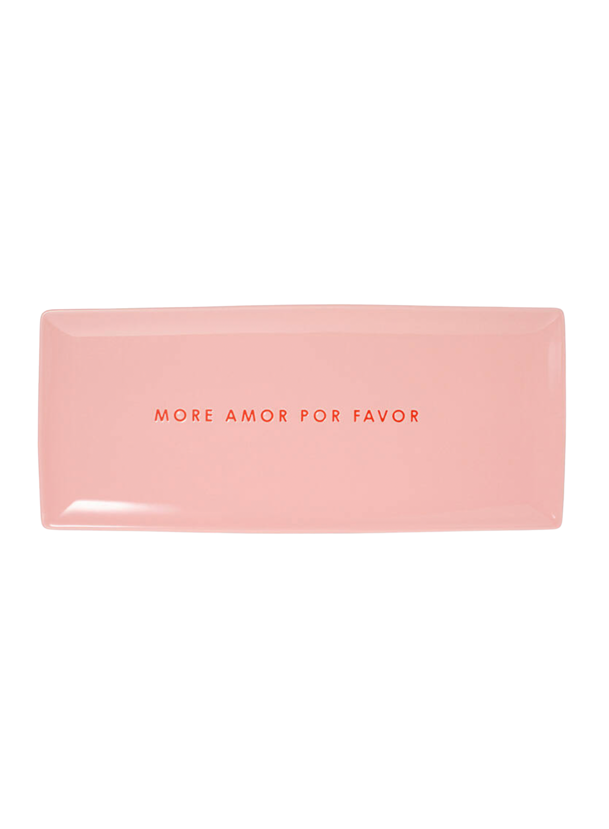 Ceramic Plate More Amor Por Favor Pink from Vondels