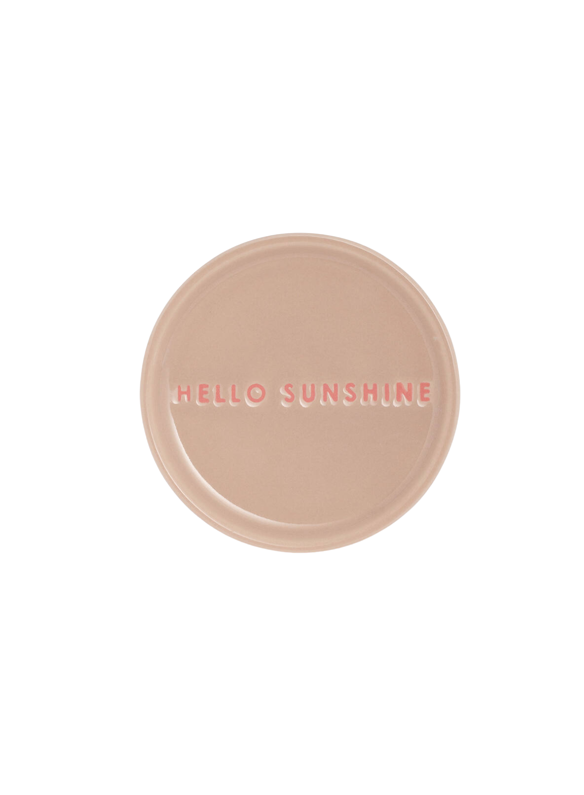 Ceramic Petit Plate Hello Sunshine Beige from Vondels