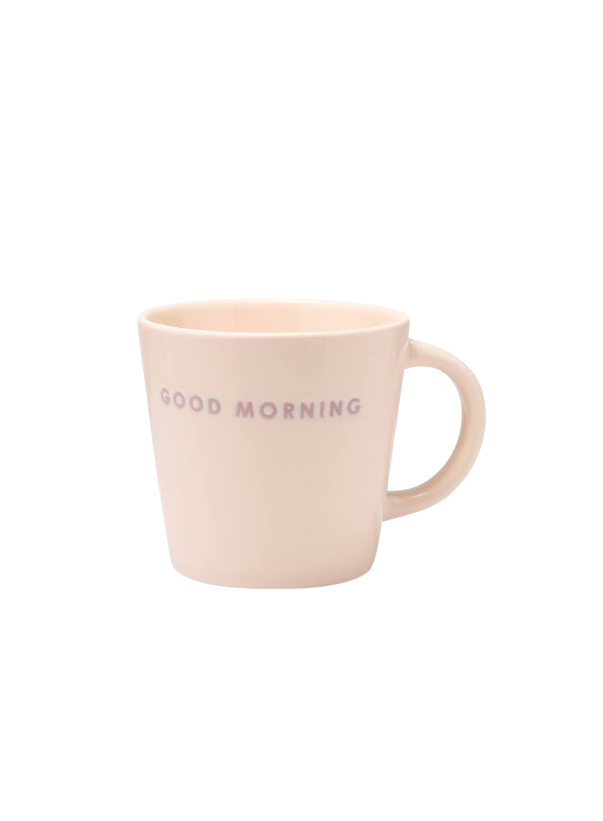 Ceramic Cappuccino Cup Good Morning Ecru from Vondels