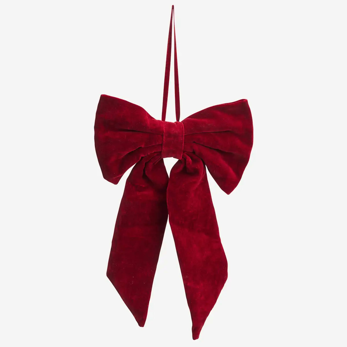 Velvet Bow in Ruby Wine 38/40cm