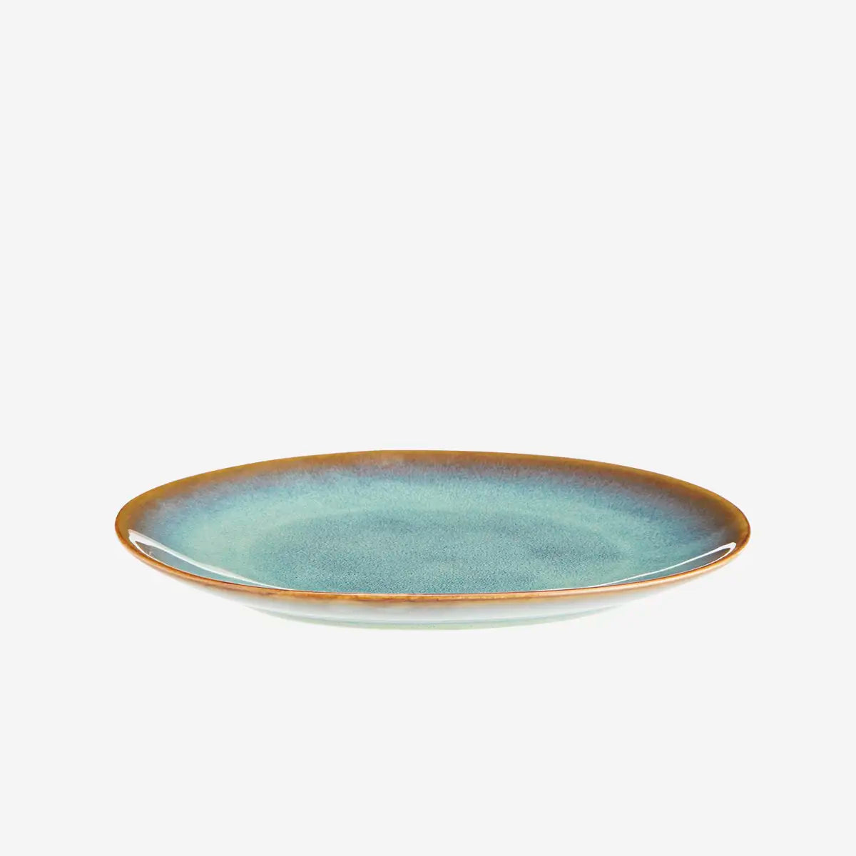 Asta Stoneware Green Lunch Plate from Madam Stoltz