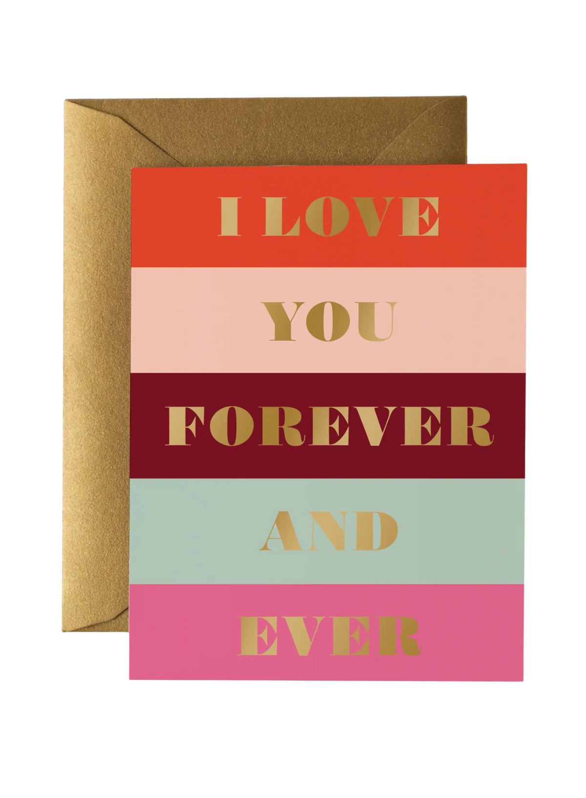 Colour Block Love Card from Rifle Paper Co.
