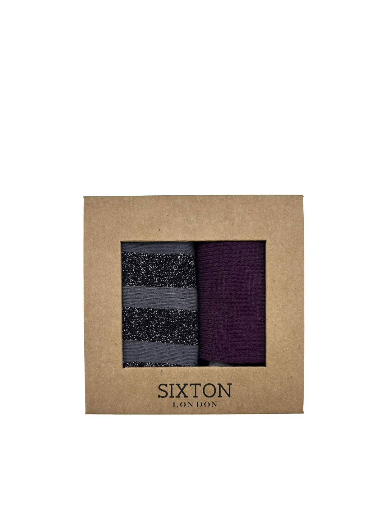 Purple Barcelona and Berlin Sock Box Duo from Sixton