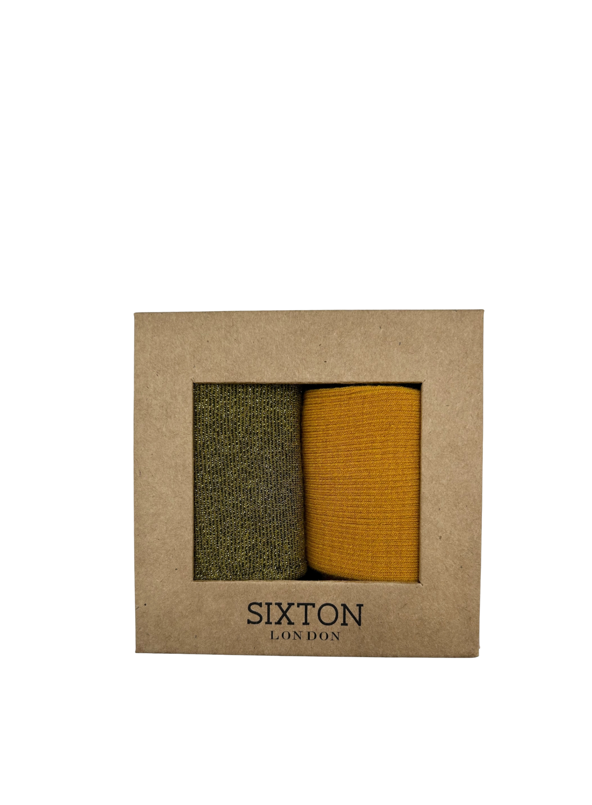 Olive Tokyo and Barcelona Mustard Sock Box Duo from Sixton