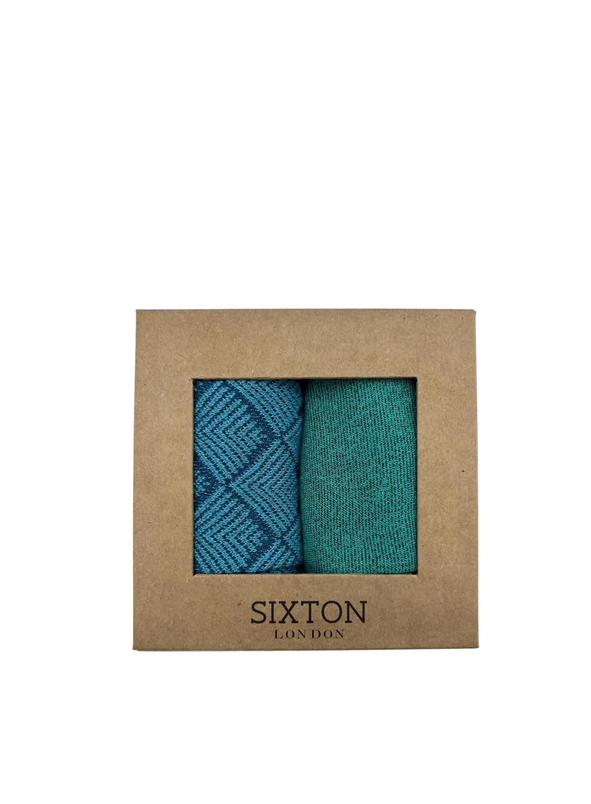 Paris and Tokyo Turquoise Sock Box Duo from Sixton