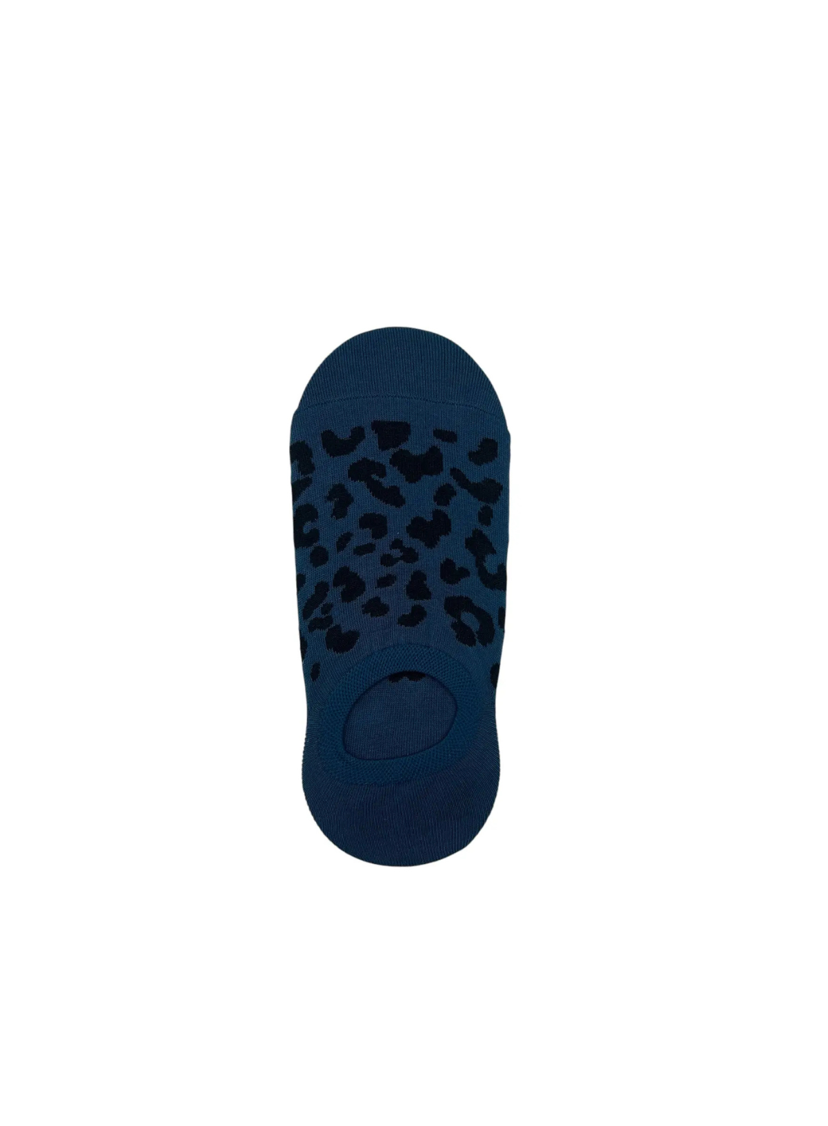 Leopard Trainer Socks in Denim from Sixton
