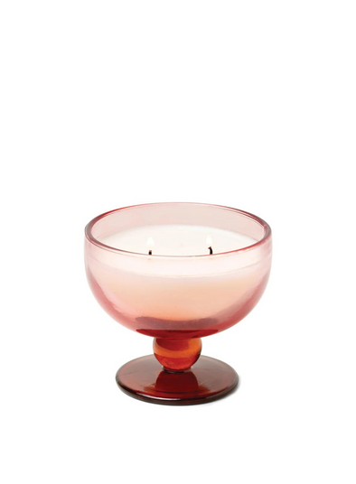 Aura 170g Rose & Red Tinted Glass Goblet - Saffron Rose from Paddywax