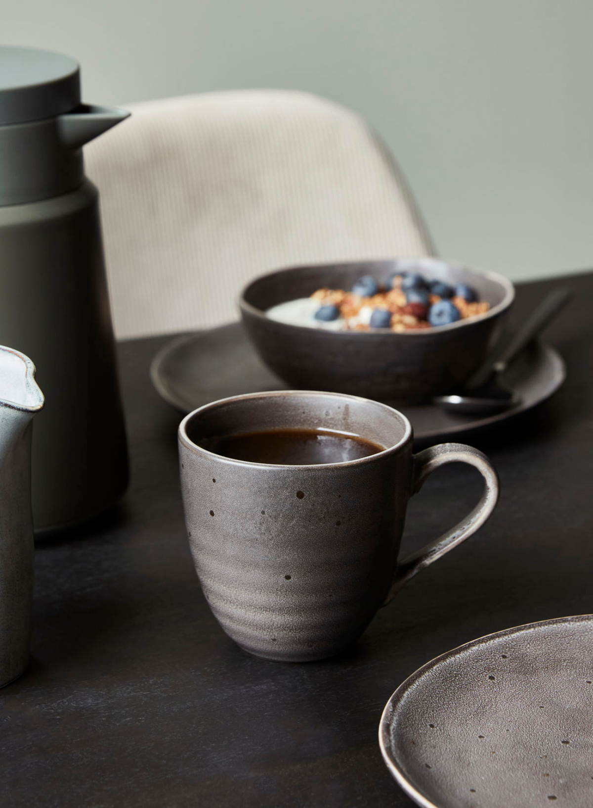 Dark Grey Rustic Mug from House Doctor