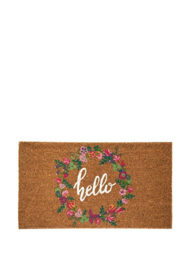 'Hello' Flowers Doormat from Fisura