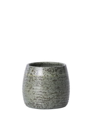 Chave 16cm Flowerpot In Green By Lauvring