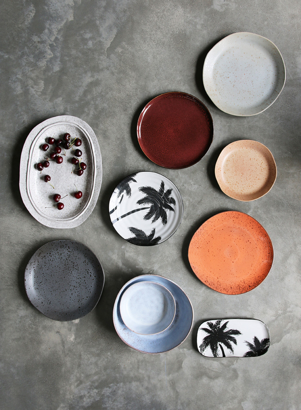 Bold & Basics Ceramics Rustic Grey Medium Bowl from HK Living