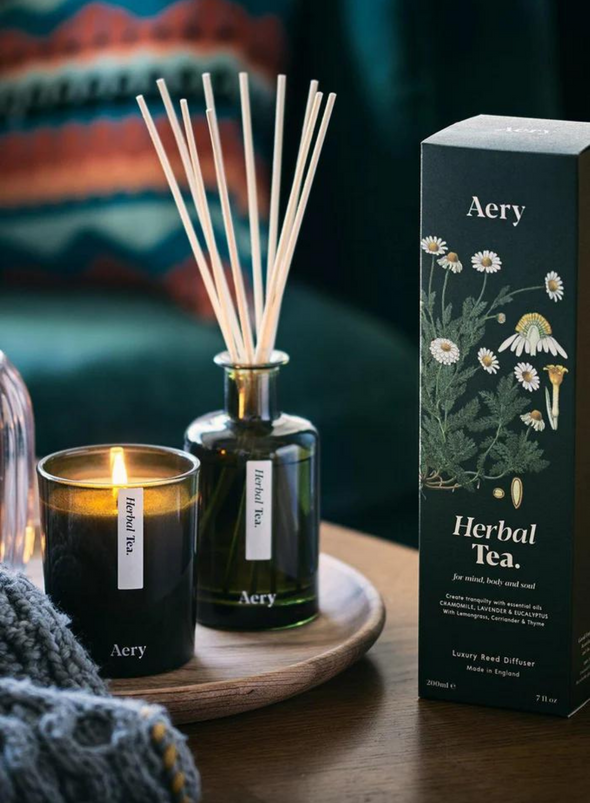 Herbal Tea Reed Diffuser - Chamomile Lavender & Eucalyptus from Aery Living