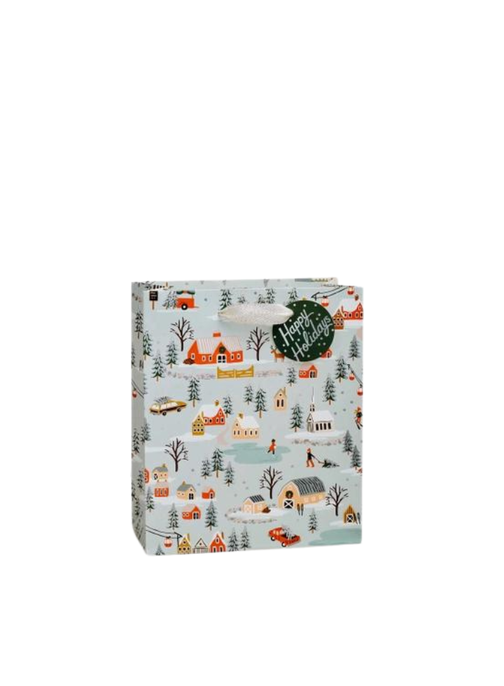 Holiday Village Christmas Gift bags from Rifle Paper Co.