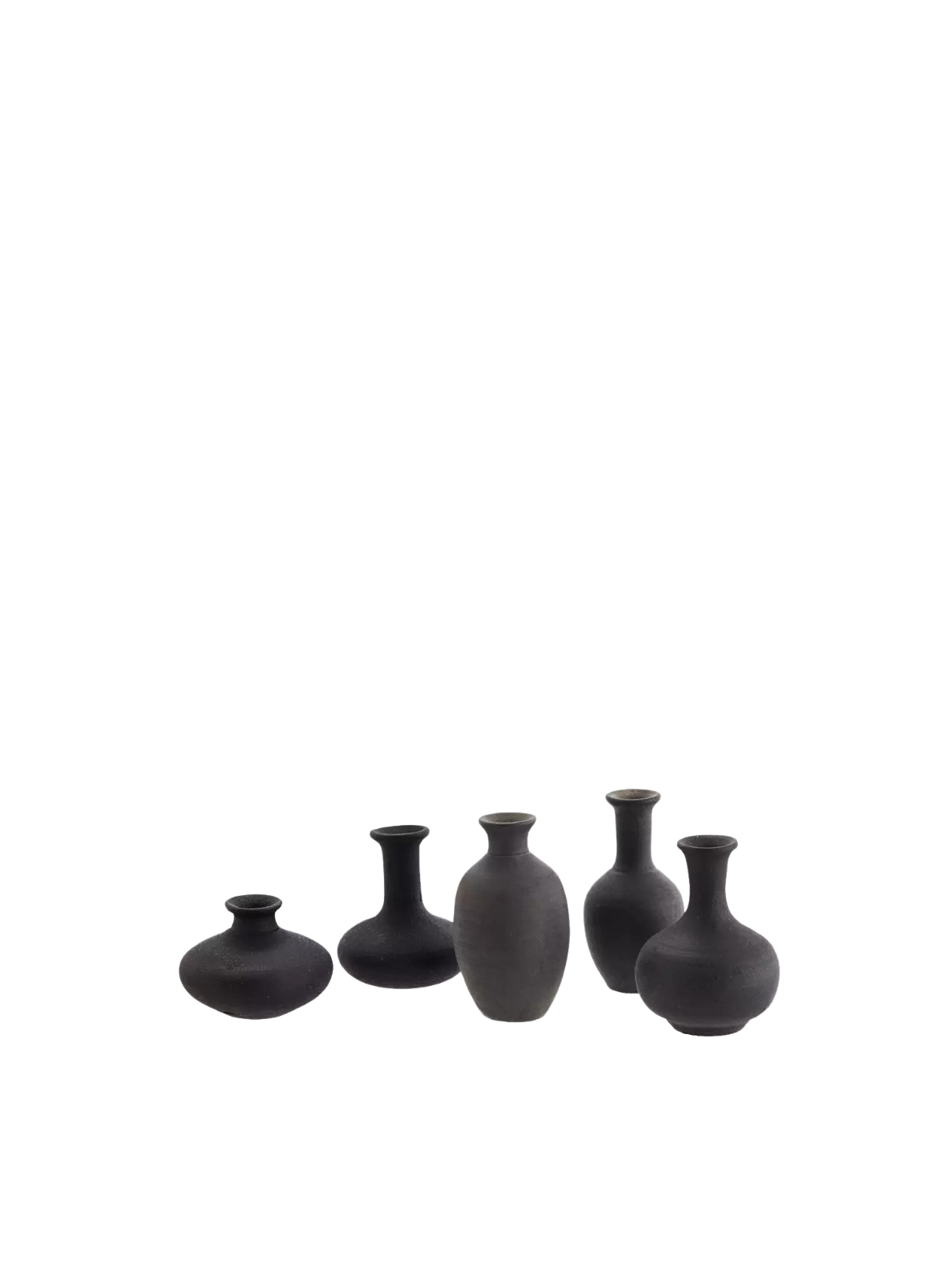 Black Terracotta Mini Vase from Madam Stoltz
