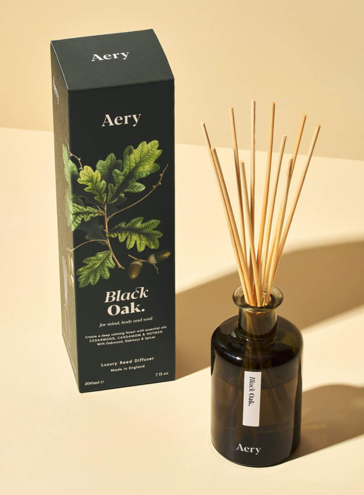 Aery Living Black Oak Reed Diffuser - Cedarwood
