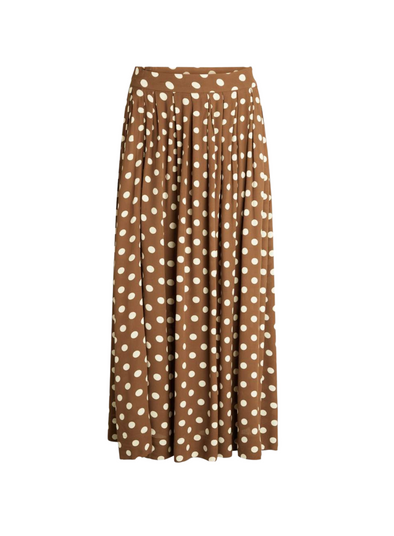 Midi Skirt Dotted Moss Brown from Noa Noa