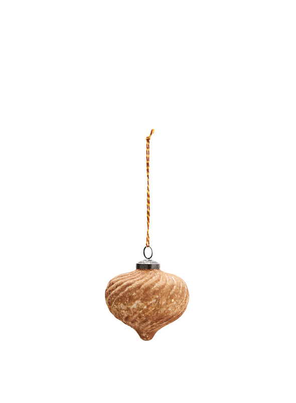 Hanging Striped Glass Ornament from Madam Stoltz