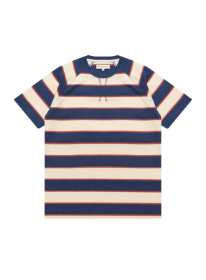 Raglan T-Shirt in Navy Seed Pearl NS from Far Afield