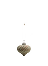 Hanging Striped Glass Ornament from Madam Stoltz
