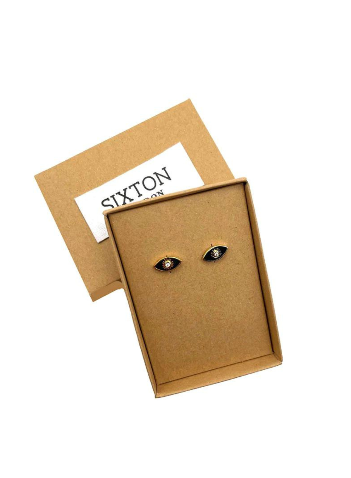 Enamel Eye Earrings from Sixton