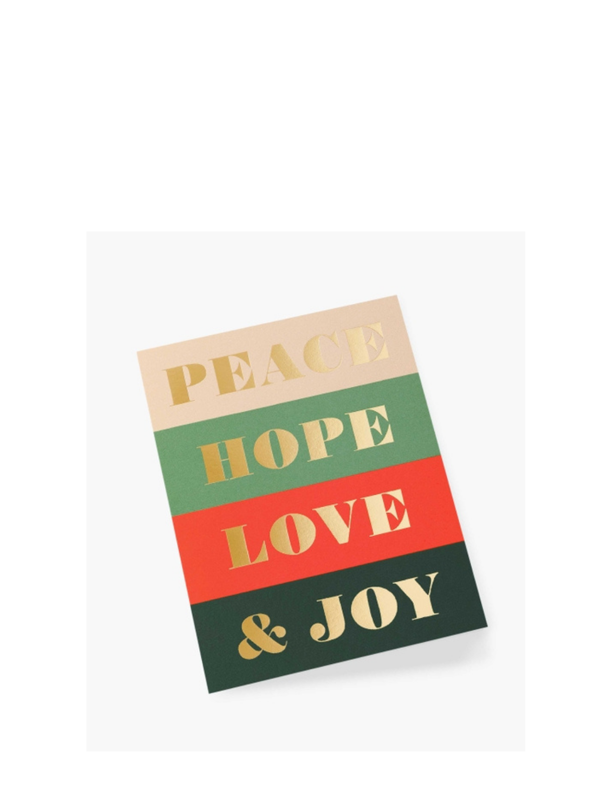 Peace and Joy Boxed Cards from Rifle Paper Co.
