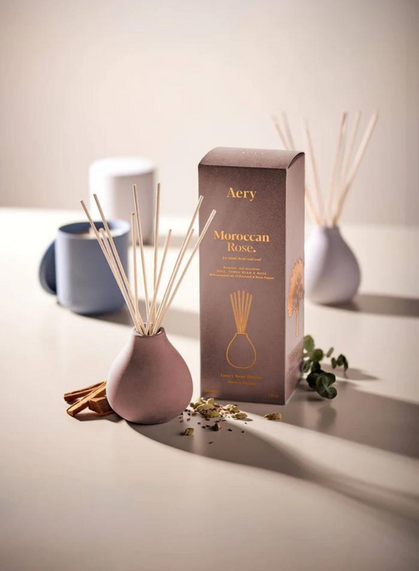 Moroccan Rose Reed Diffuser - Rose Tonka & Musk from Aery Living