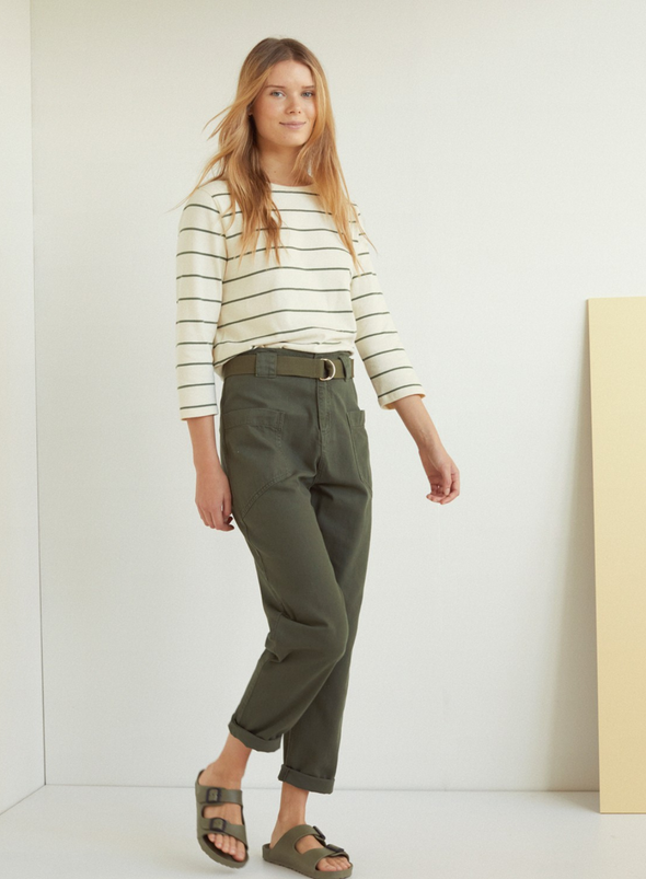 Cassie Trousers in Fir Green from Yerse
