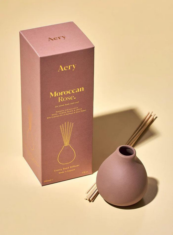 Moroccan Rose Reed Diffuser - Rose Tonka & Musk from Aery Living