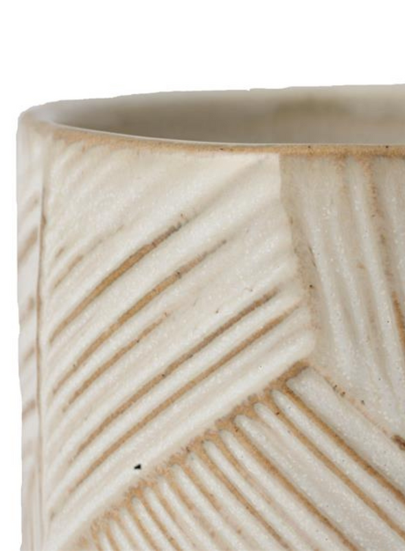 Rilo Pot in Beige 12.5cm from Lauvring
