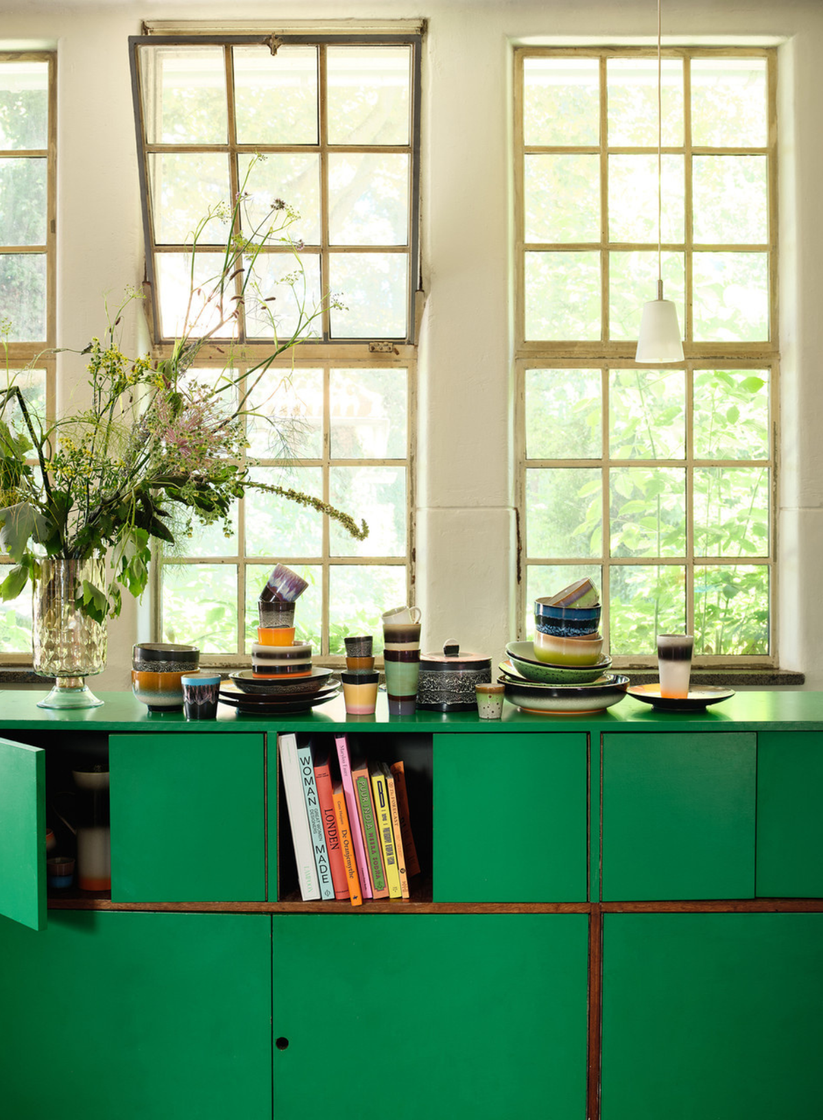 HK Living 70's Ceramic Noodle Bowl in Rock On