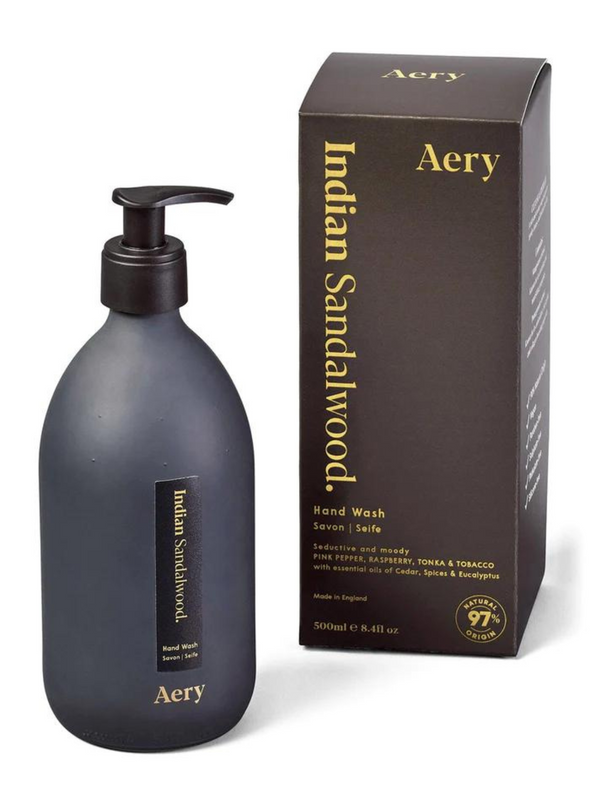 Indian Sandalwood Hand Wash - Pepper Raspberry & Tonka from Aery Living