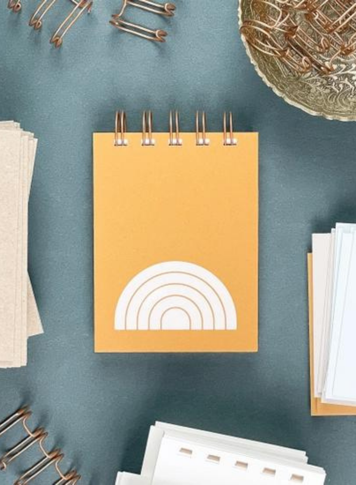 Rainbow Mini Jotter Saffron from Ruff House Print Shop