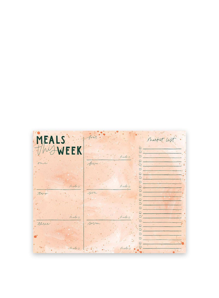 Speckled Zinnia Menu Notepad from 1canoe2